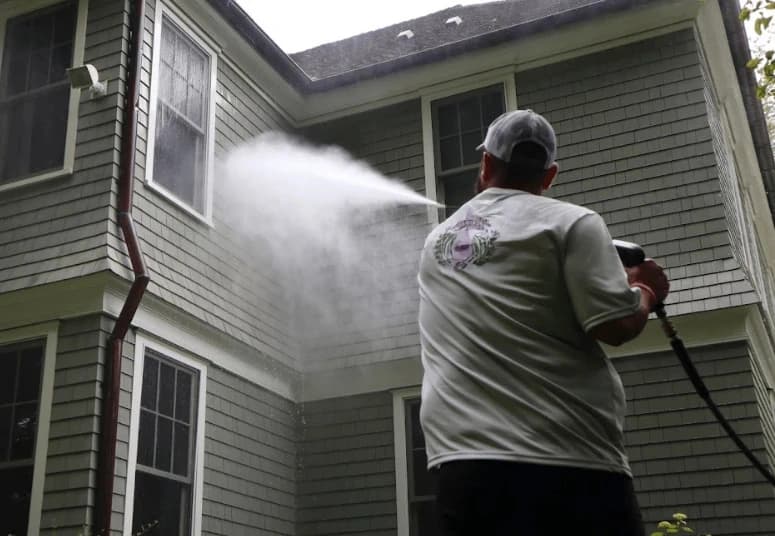 Commercial pressure washing service by Berea Power Washing at Berea business